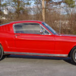 Side profile of Red Fastback