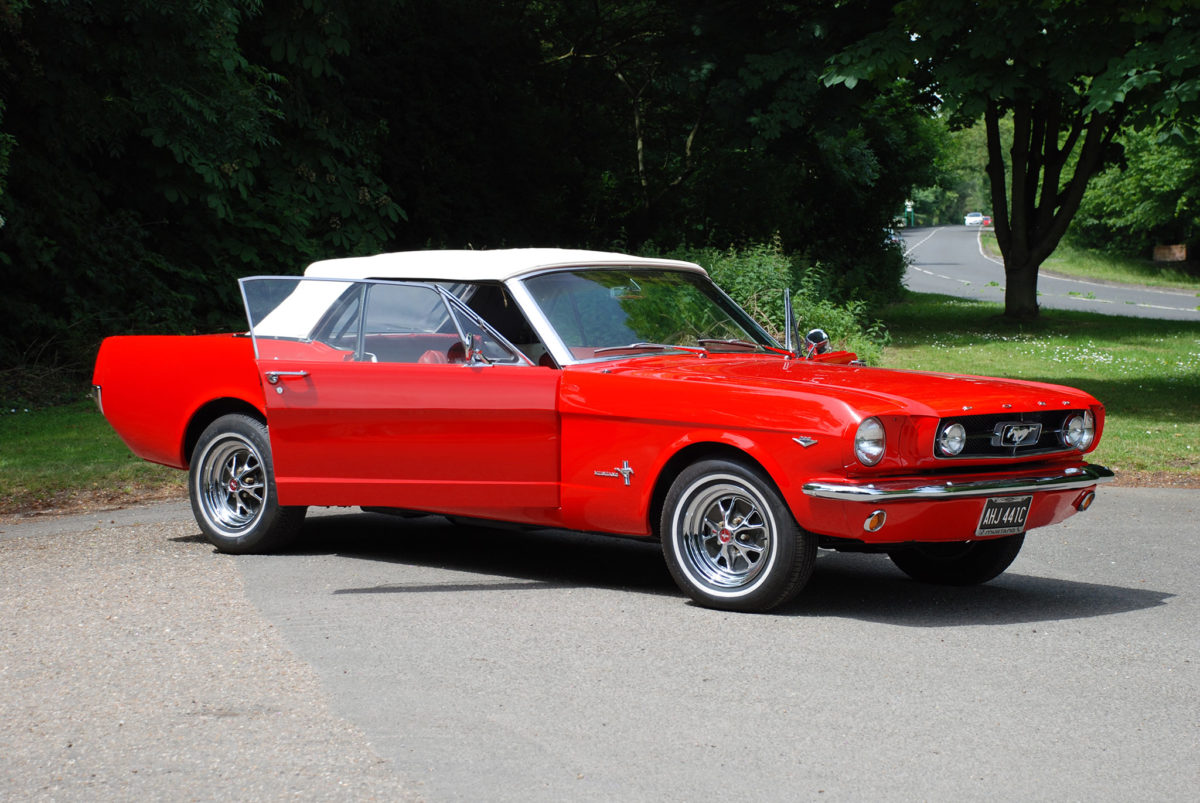 1964 ½ Red Convertible Mustang with Manual Gearbox